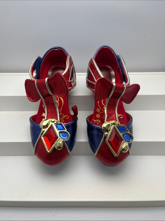Disney Other - Disney Snow White Dress Shoes Sz 9/10 Red Blue Girls Princess